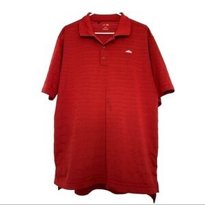 Adidas Golf Red Polo Shirt Chevrolet Chevy Size Large #7559